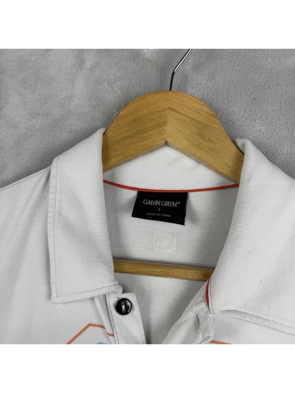 Galvin Green Golf Polo Shirt Mens Large Performance Golf Sweden Preppy Summer - Picture 4 of 8